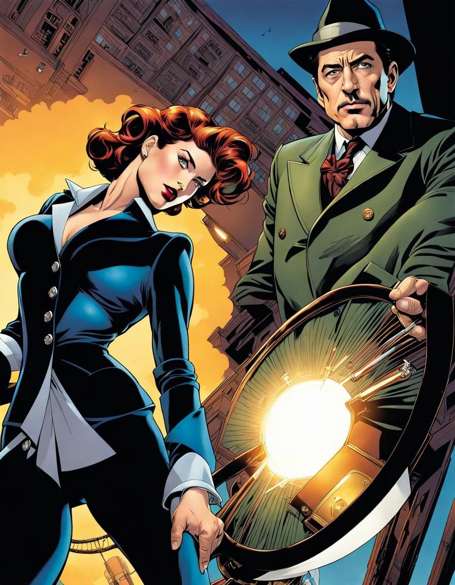 Jeannie Wakes Detective Carcieri: Comic Book Art