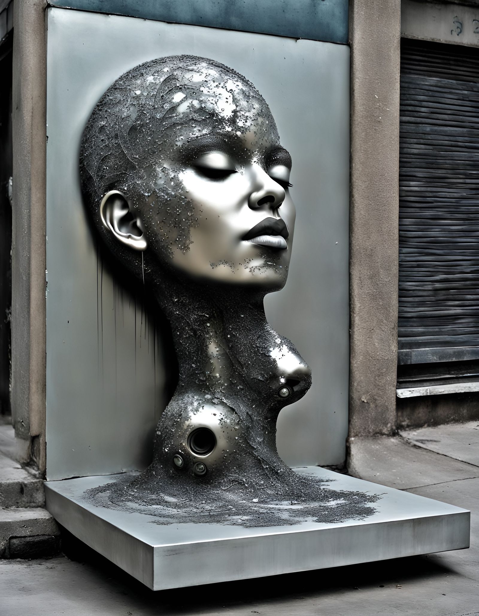 Surreal Dreamscape: Airbrush Sculpture and Brutalist Photogr...