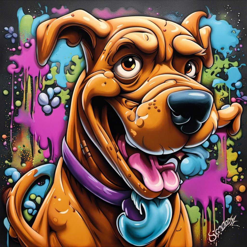 Scooby Doo Graffiti Street Art