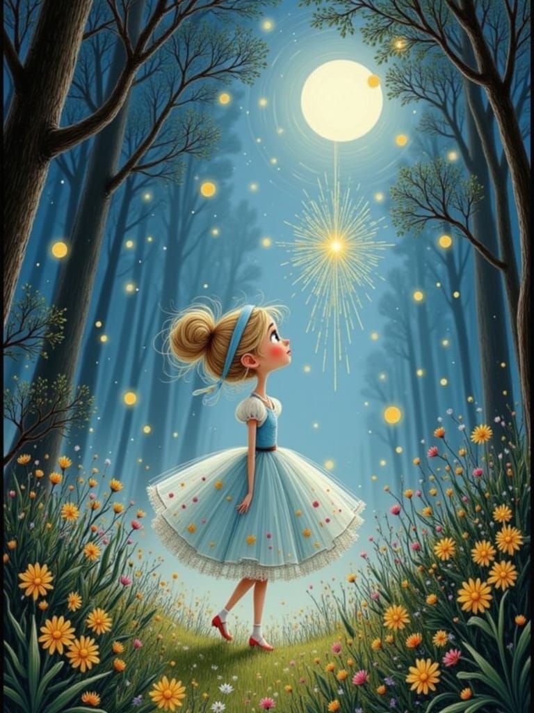 Cinderella's Fairy Godmother Appears in Enchanted Forest