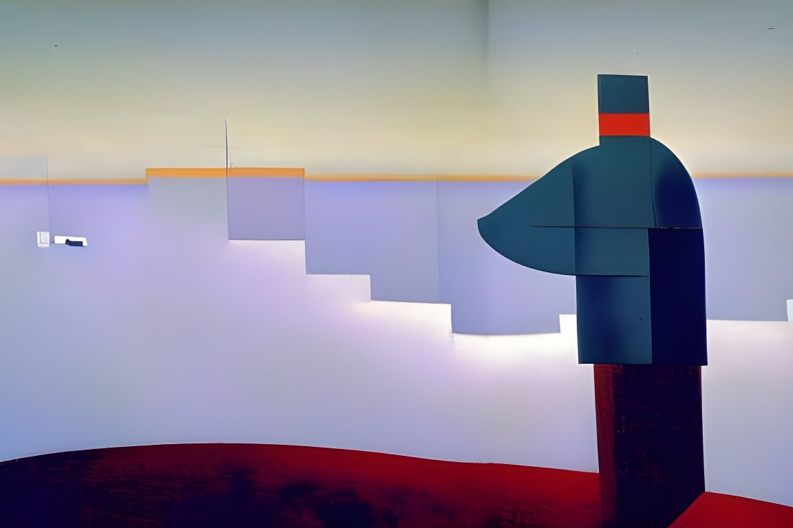 Misty Landscape Inspired by Romanticism