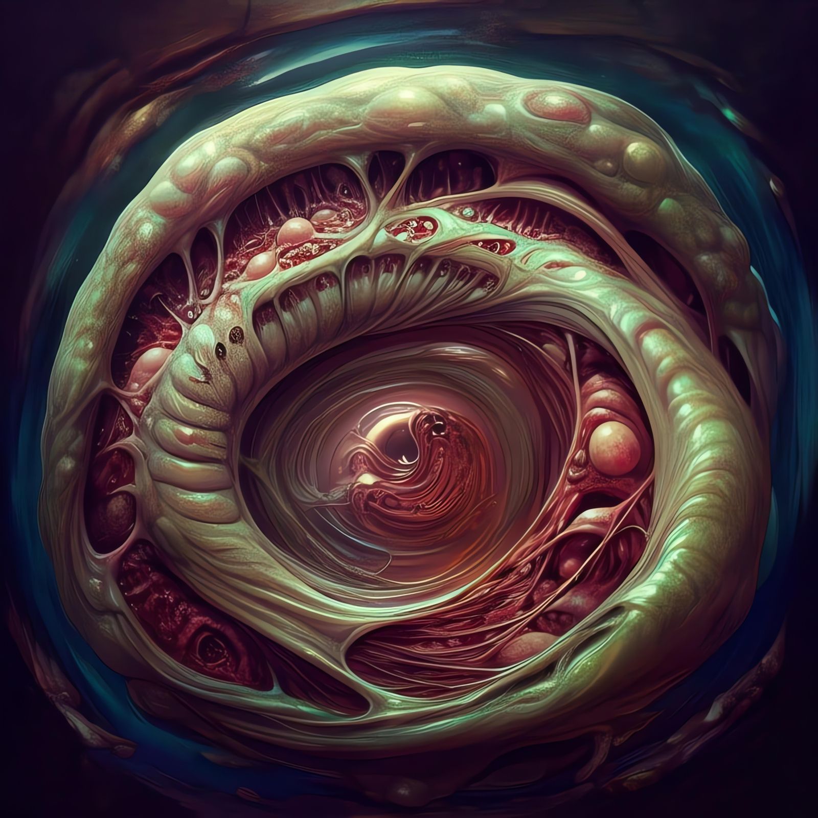 Psychedelic Entity and Grotesque Elements