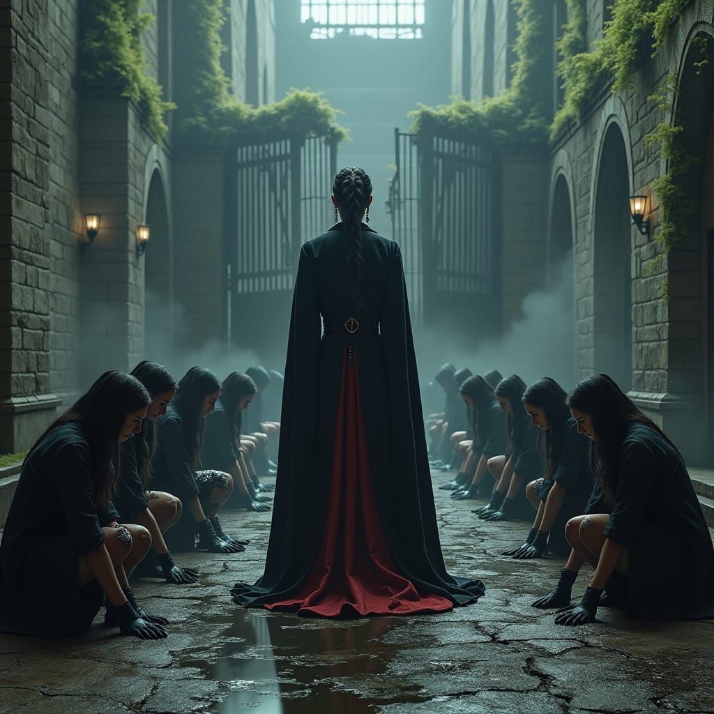 Gothic Prison Governess in a Gynarchy Setting