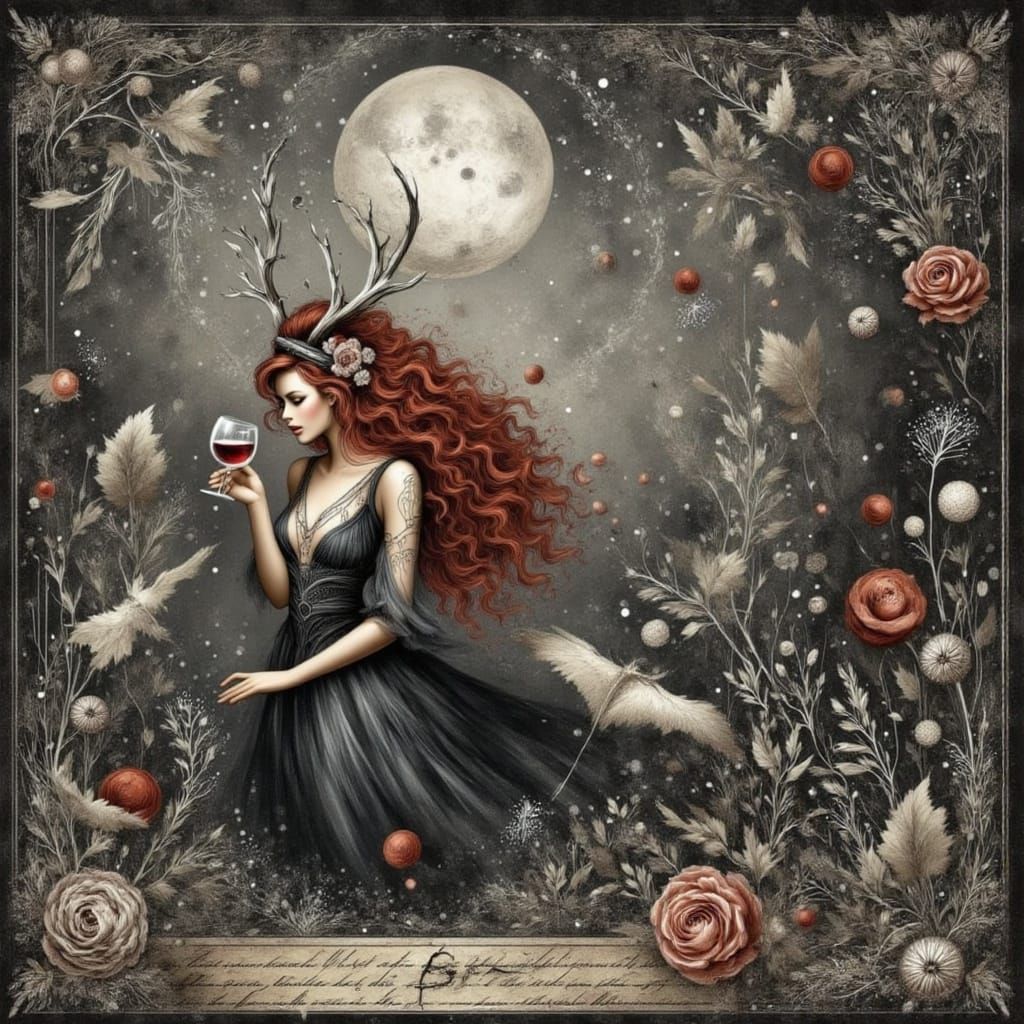 Gypsy Lilith Dancing with Wolves and Fireflies