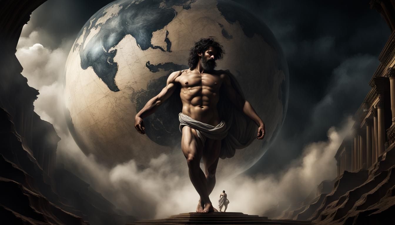 Atlas the Titan dancing instead of holding up the world...