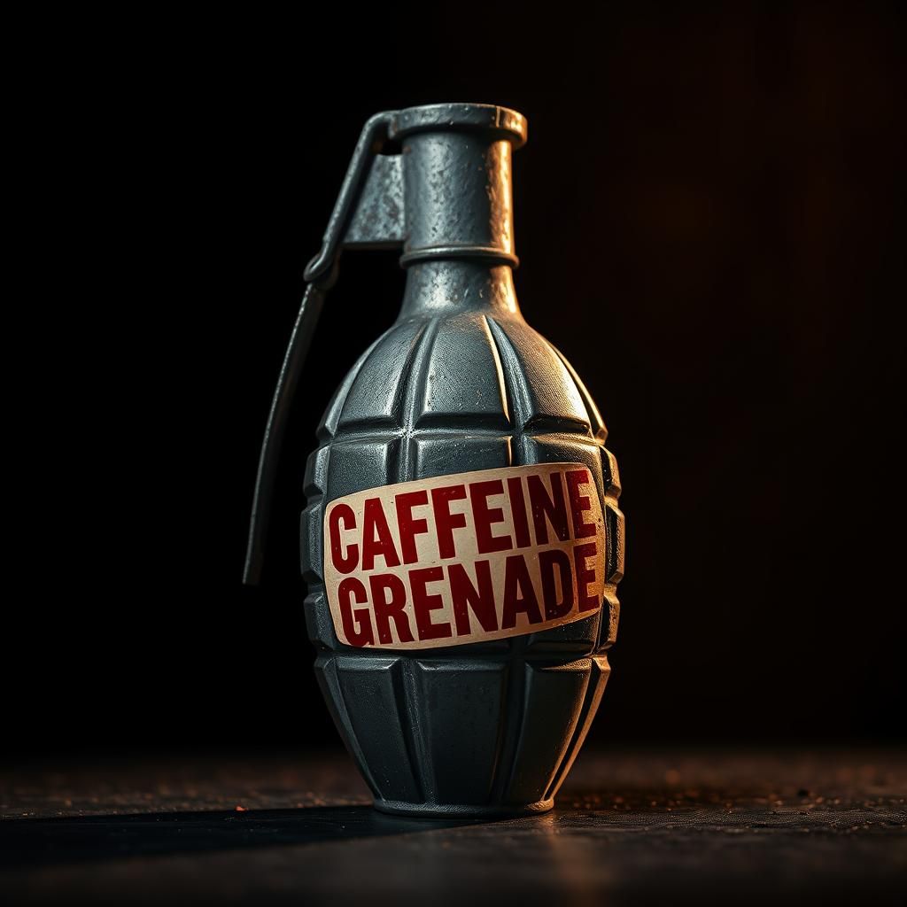 Caffeine Grenade: Explosive Energy Drink, Cinematic Style