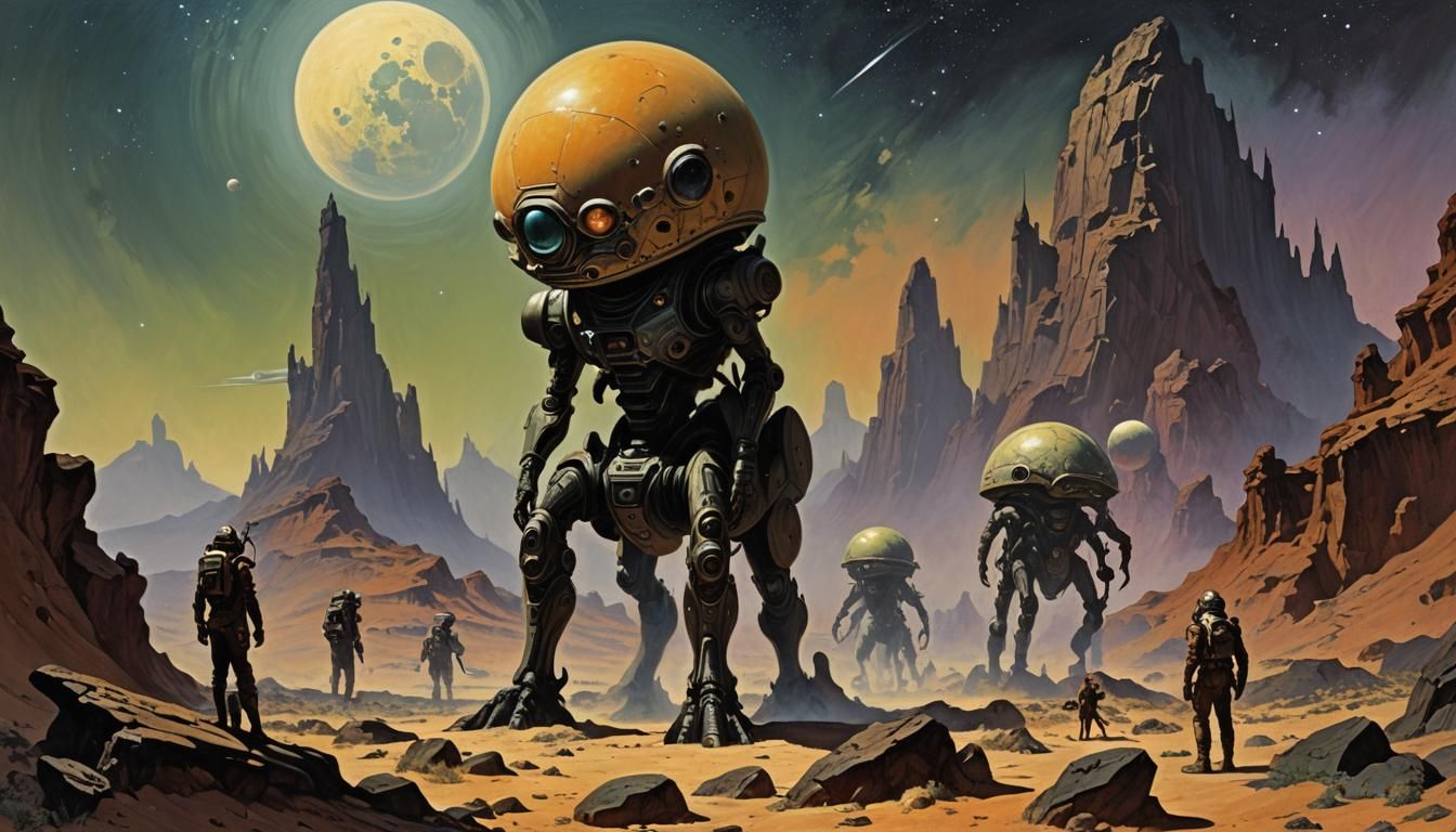 Eerie Alien Landscapes in Distant Galaxy