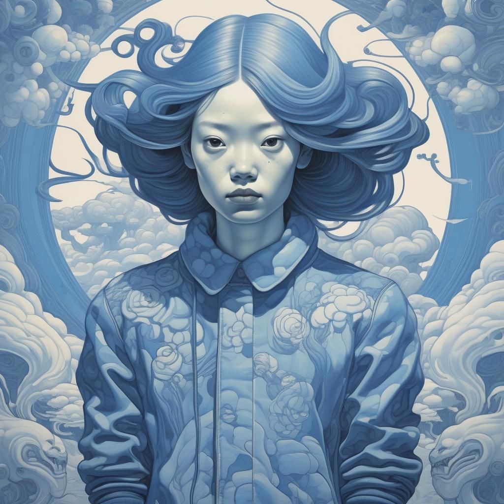 Dreamlike Illustration in James Jean Style