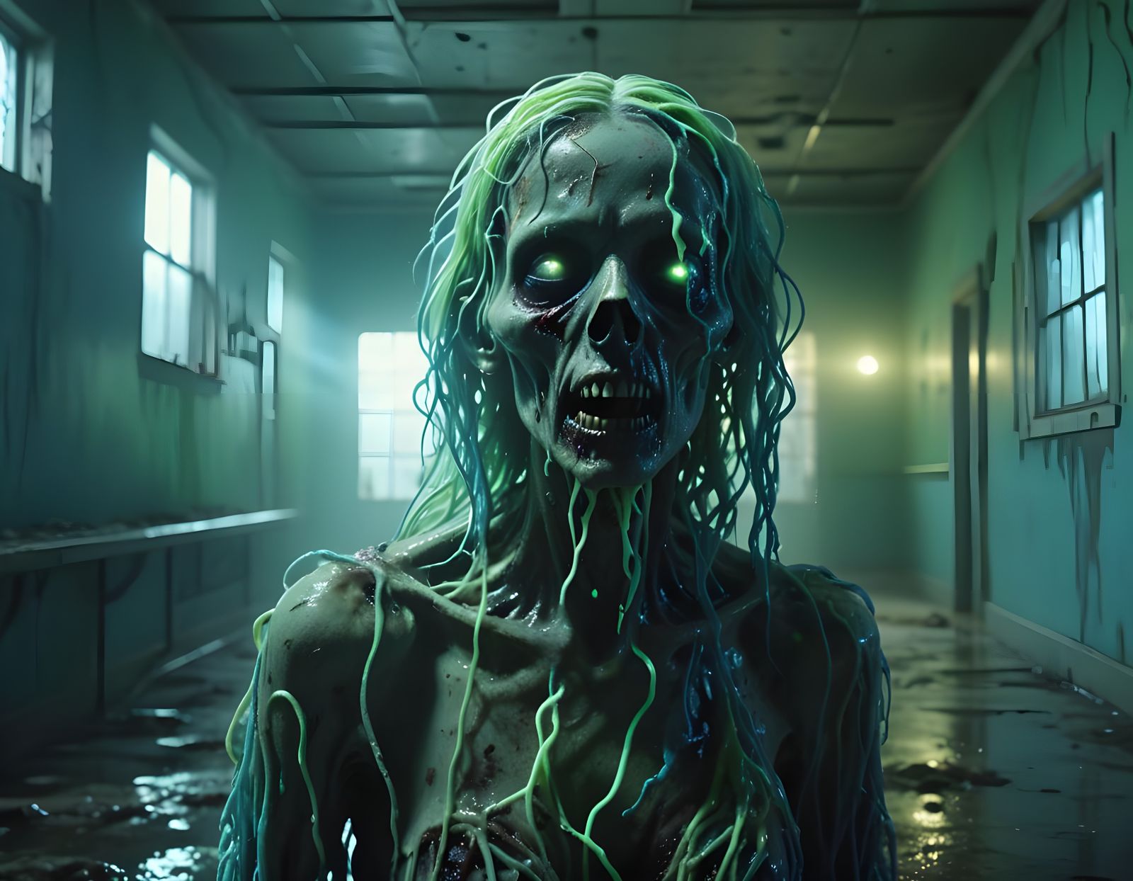 Ghostly Mutant Creature Emerges from Shadows