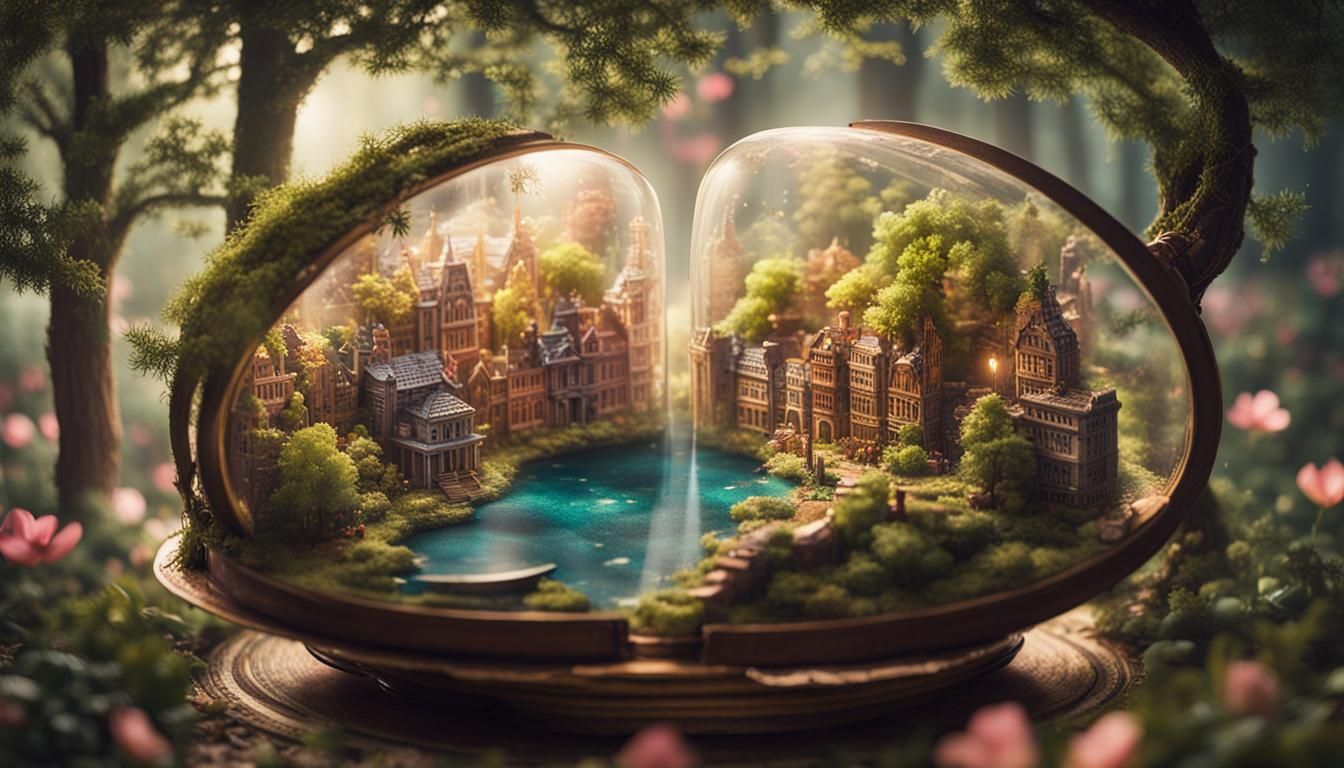 Enchanting Dioramas: Forest, Living Room, Cityscape