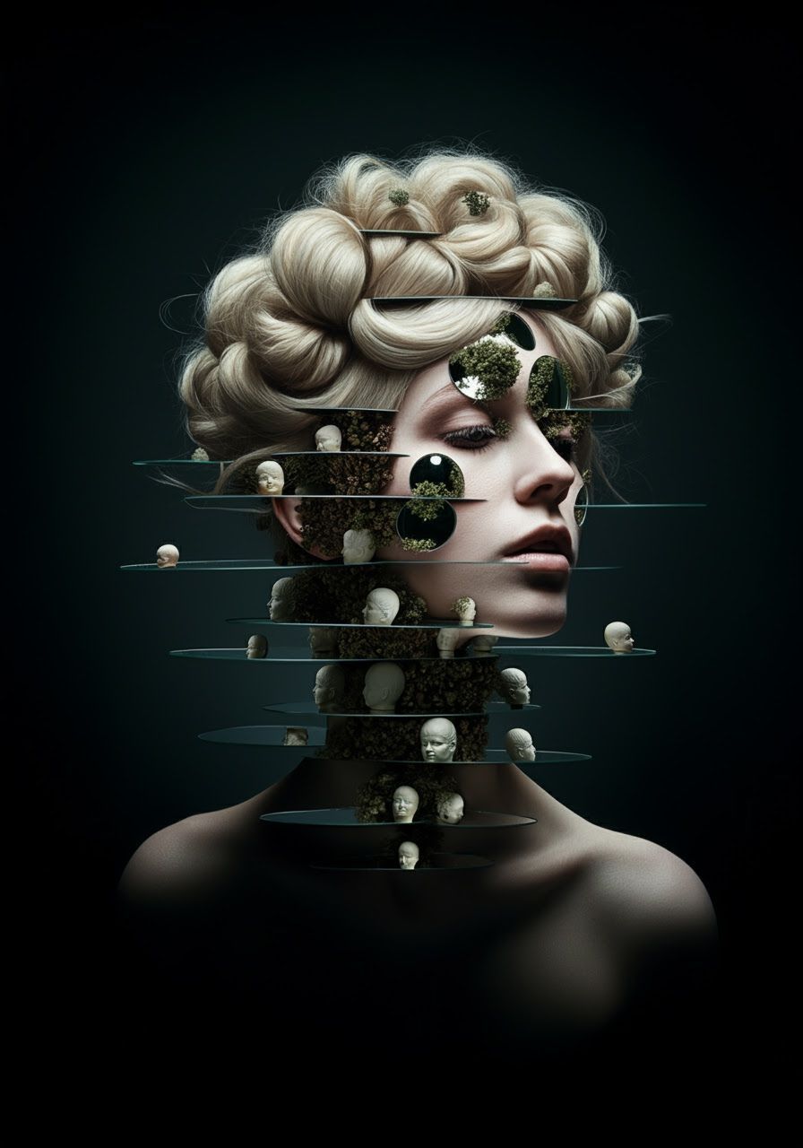 She's Hollow - Mirrors on Nature Mock Her Embodied Ivory-Whi...