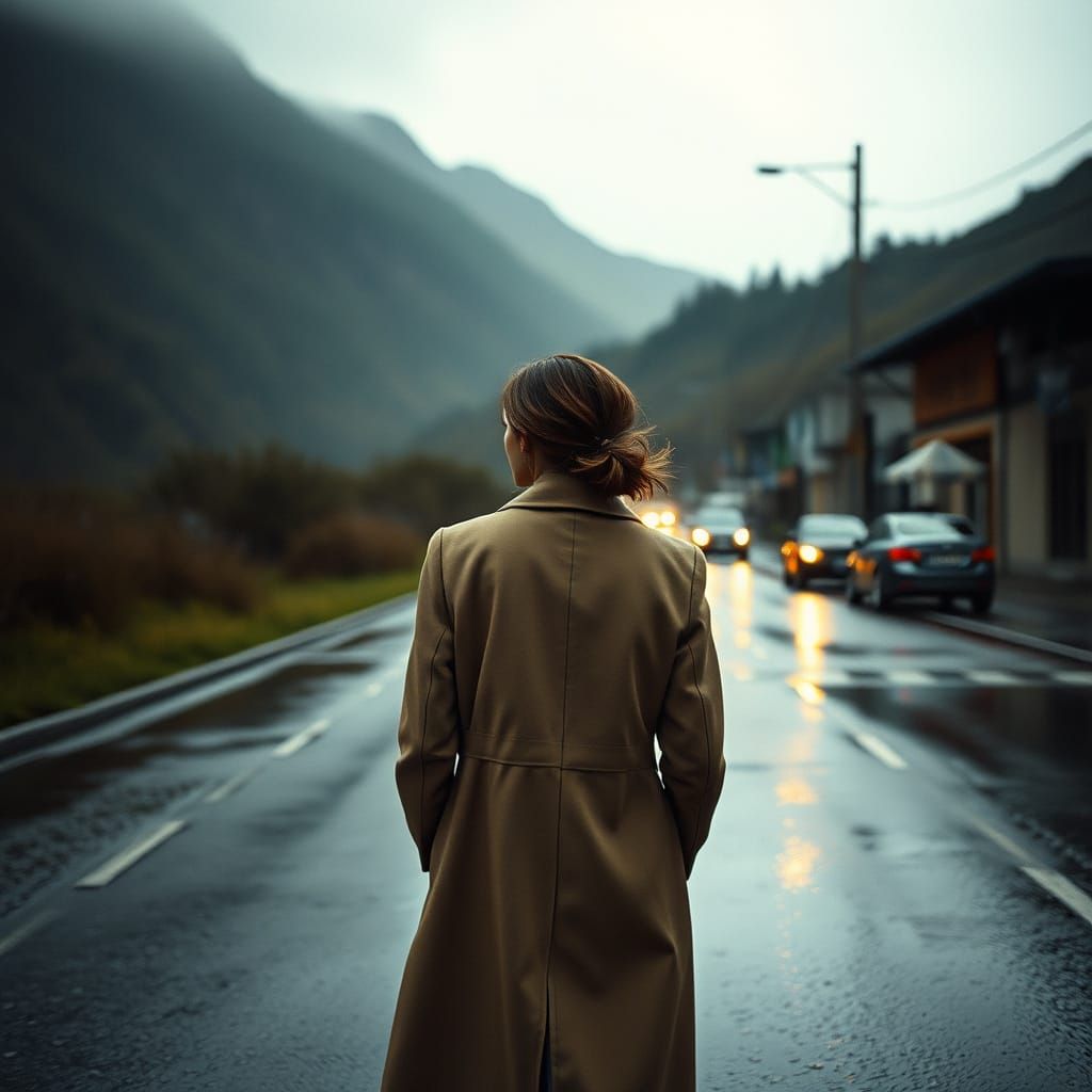 Nostalgic Portrait of Woman in Vintage Style