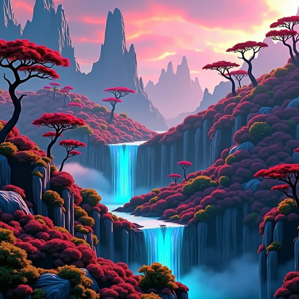 Neo Terra Cityscape: A Matte Painting Vista