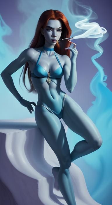 Kim Possible as Ethereal Magic Genie