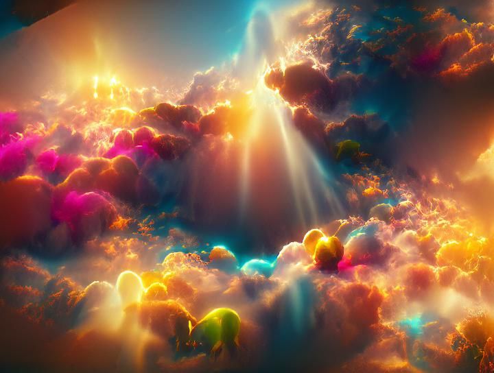 Celestial Beauty: An Ethereal Vision of Heaven
