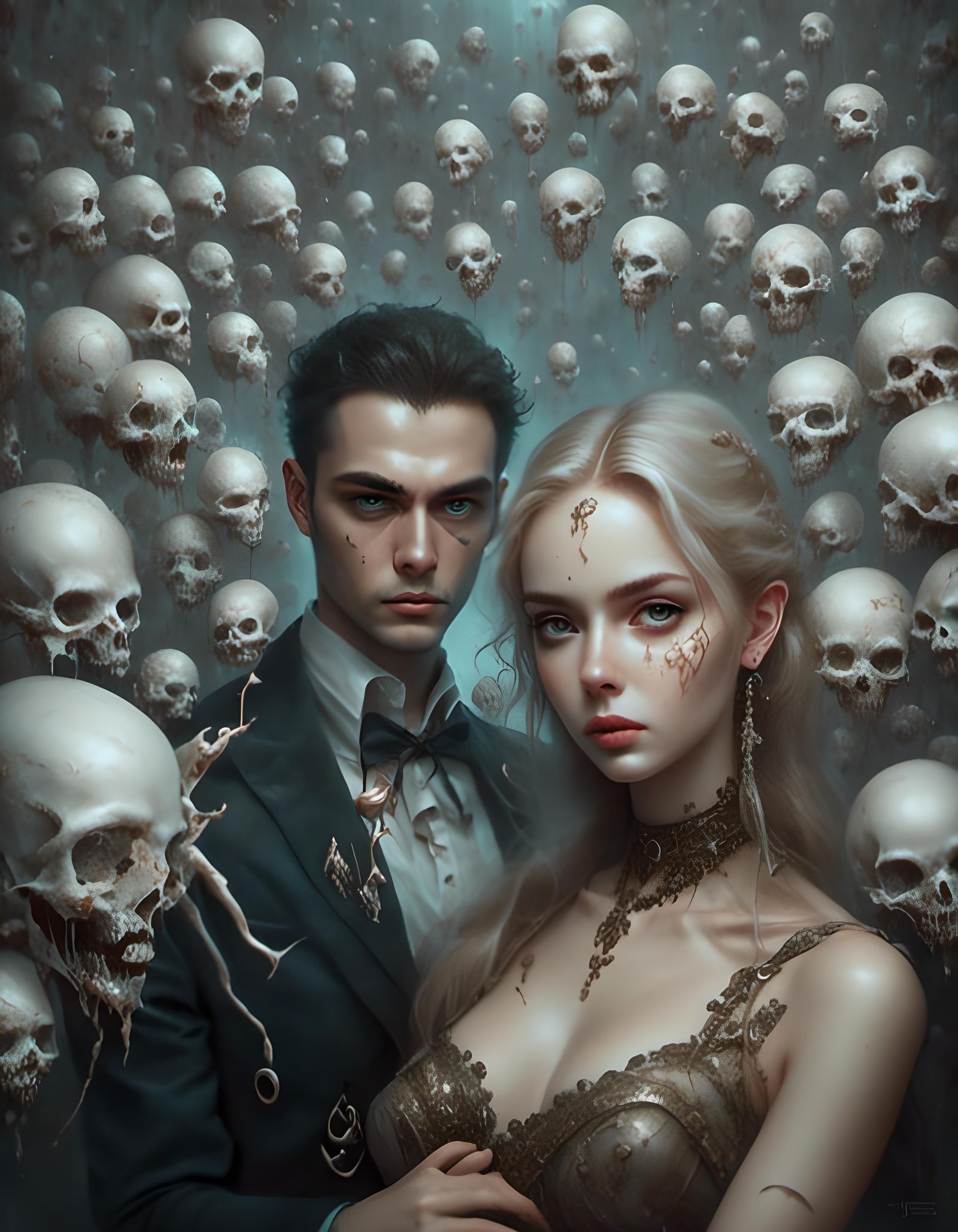 Hyperrealistic Portrait of Young Woman in Early 2000s Apartm...