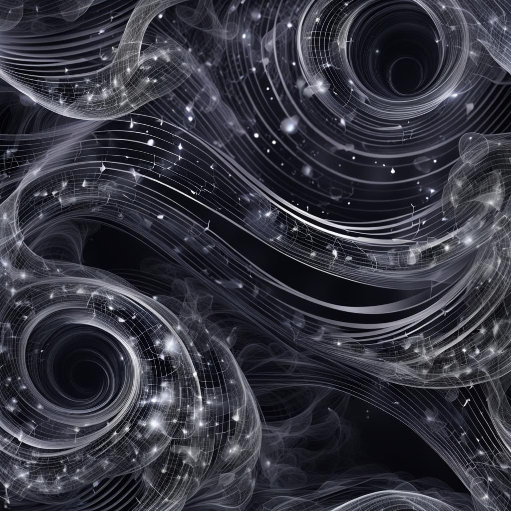 Smoky Music Notes Form Galaxy of Love