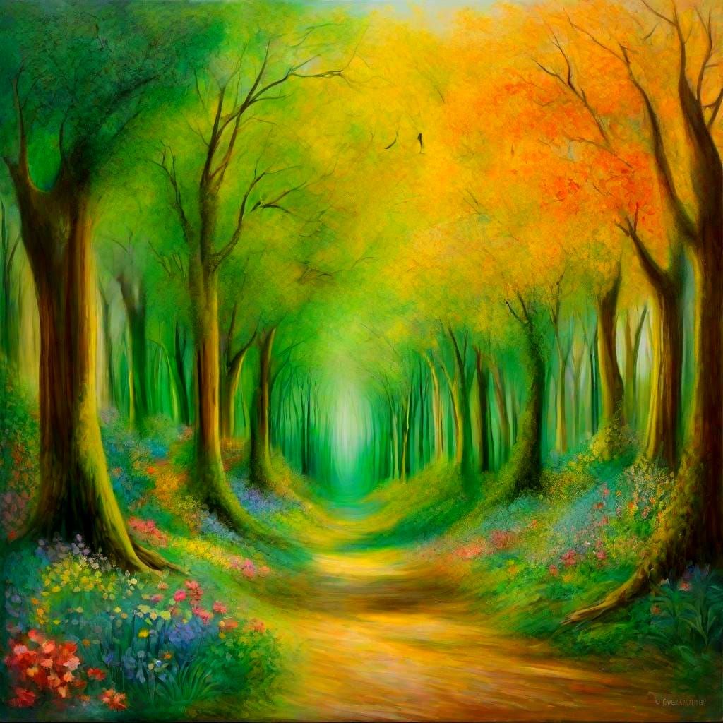 Cornucopia in Forest Clearing