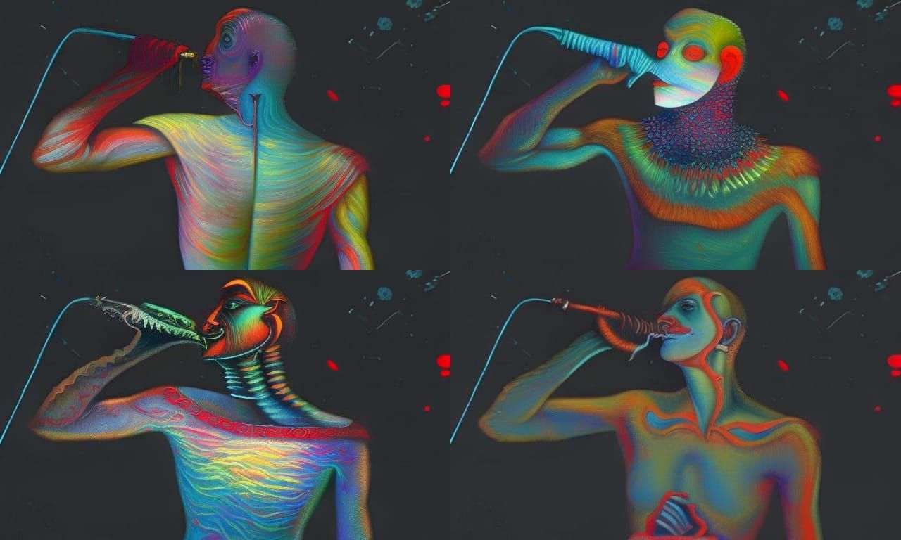 Surreal Painting in Beksiński Style