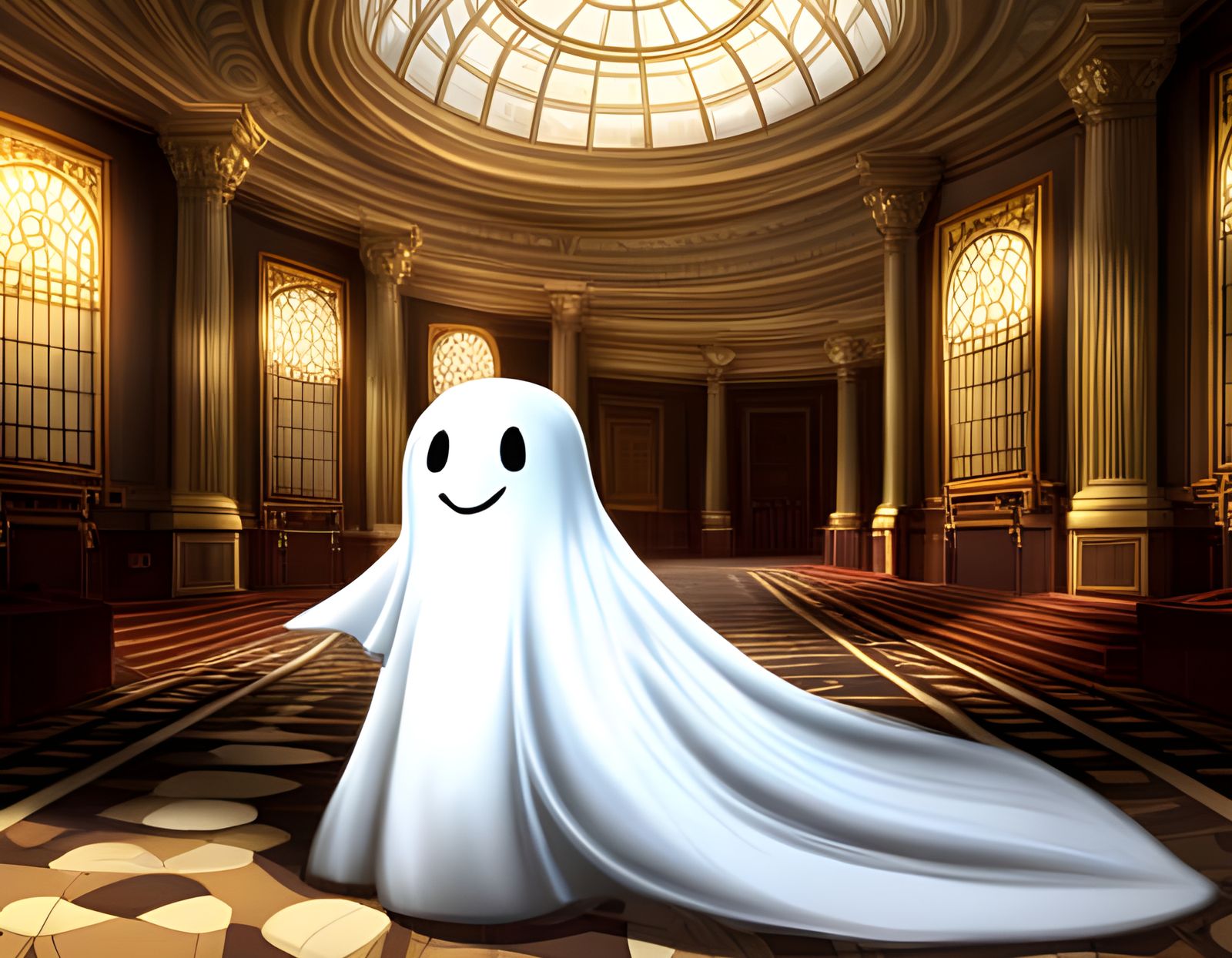 Casper the Ghost in Anime Ballroom Scene