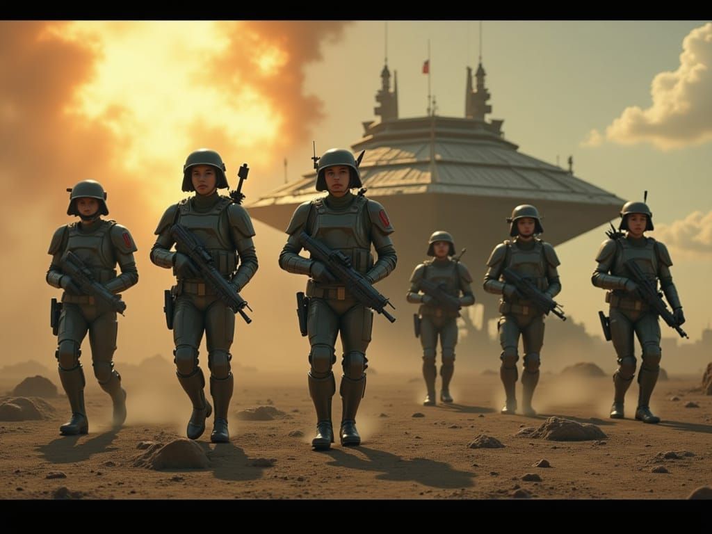 Star Wars Clone Troopers in Formation