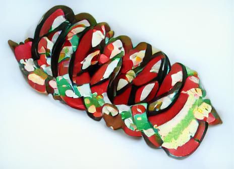 Whimsical Cartoon Landscape of Rolling Hills