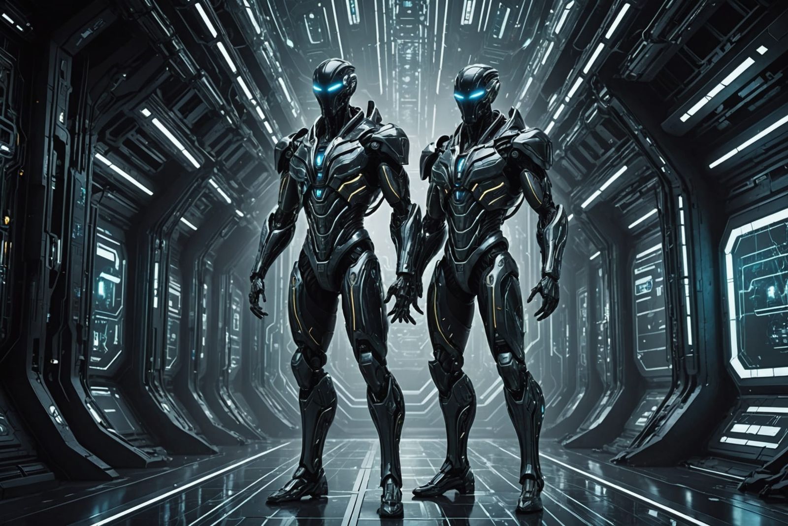 Biomorphic Cybernetic Organism with Alien Fluid Form