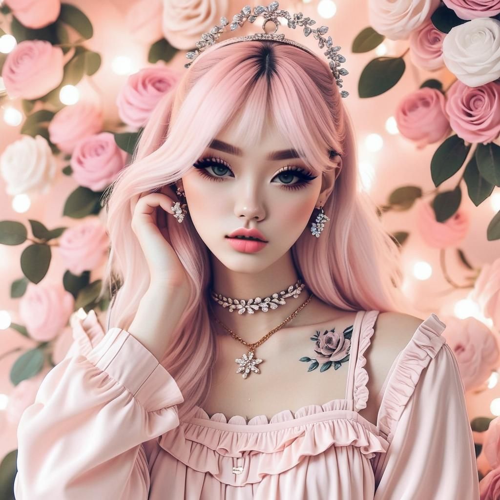 Aesthetic 2014 Tumblr Girl Digital Art