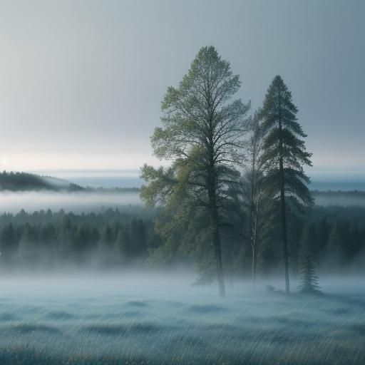 Munamägi Hill: Misty Morning Landscape Photography