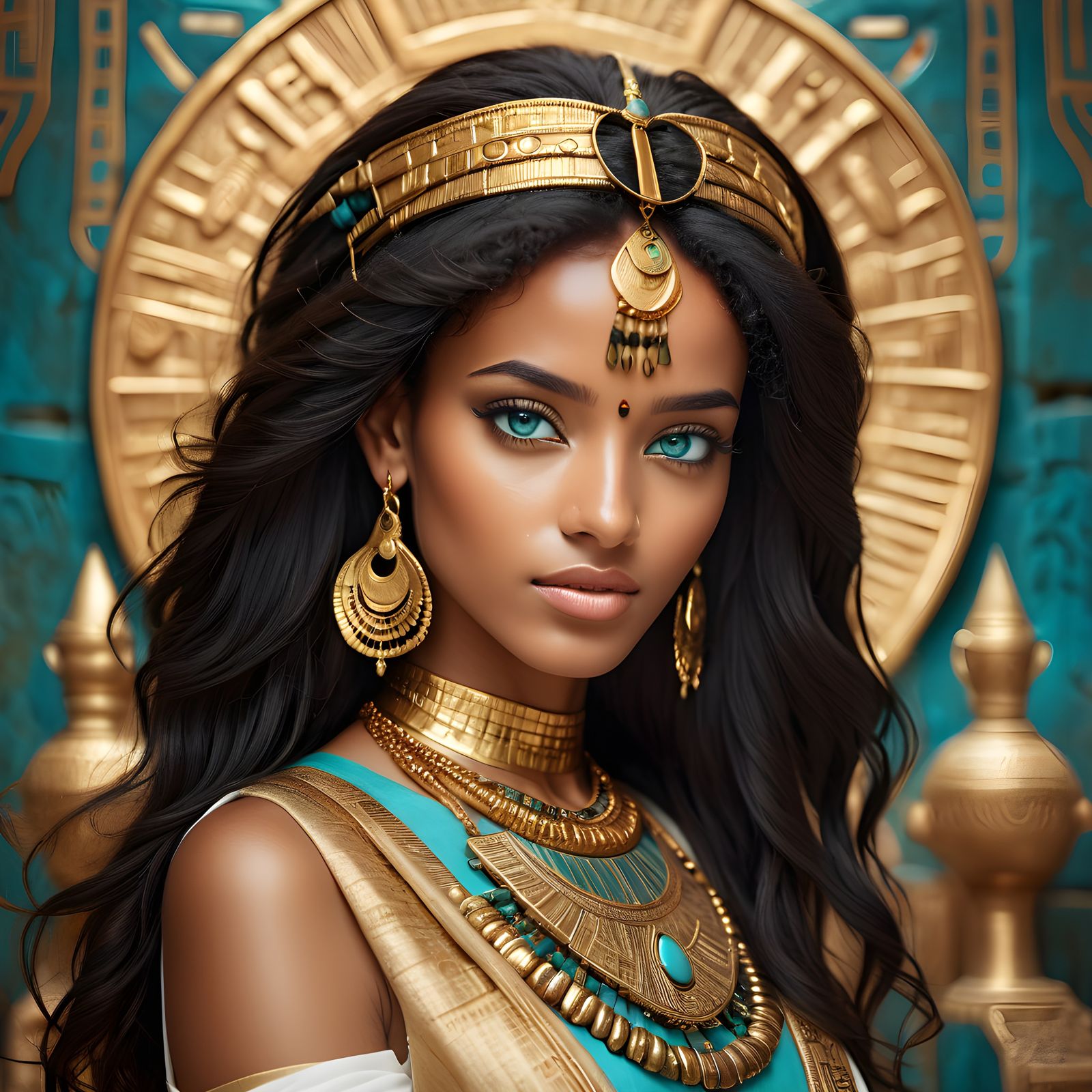 Ancient Ethiopian Princess in Ethereal Beauty