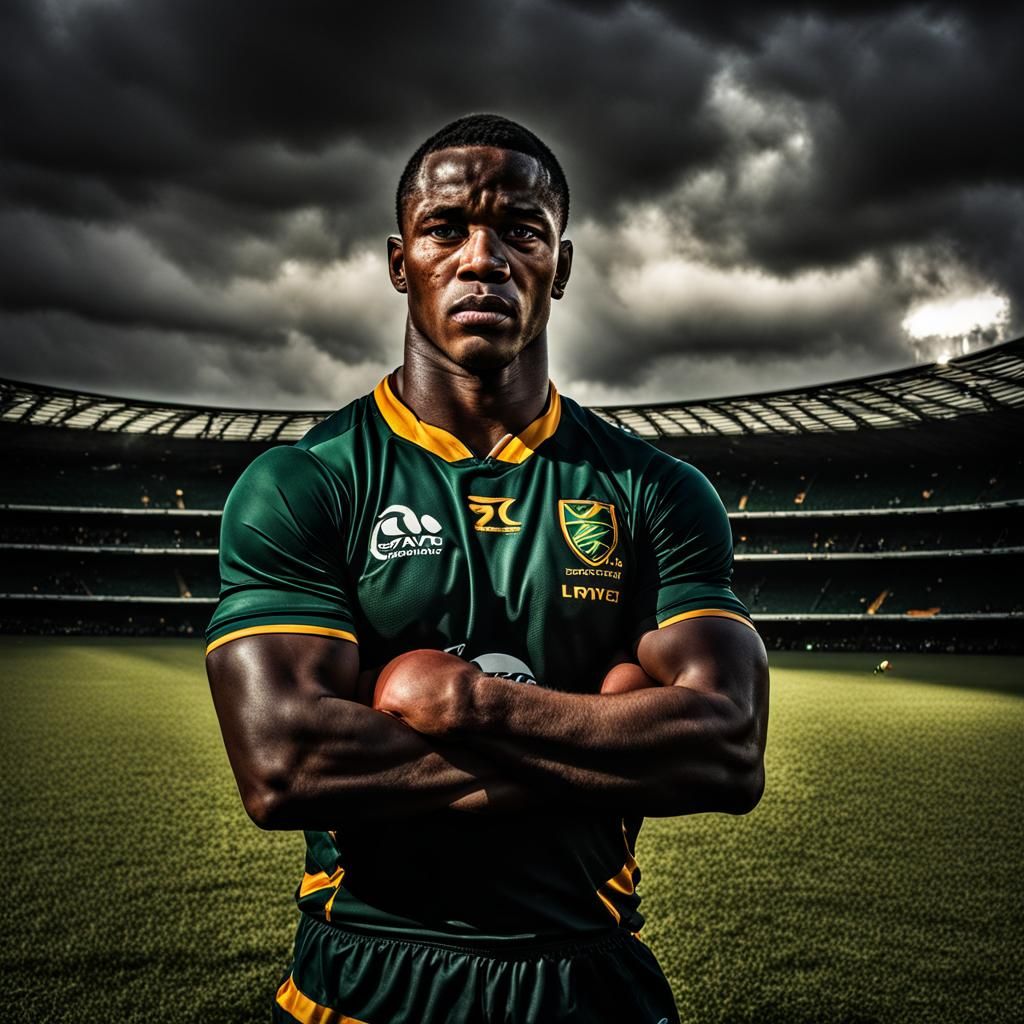 South African Rugby Player's Moral Conflict: Hyperrealistic ...