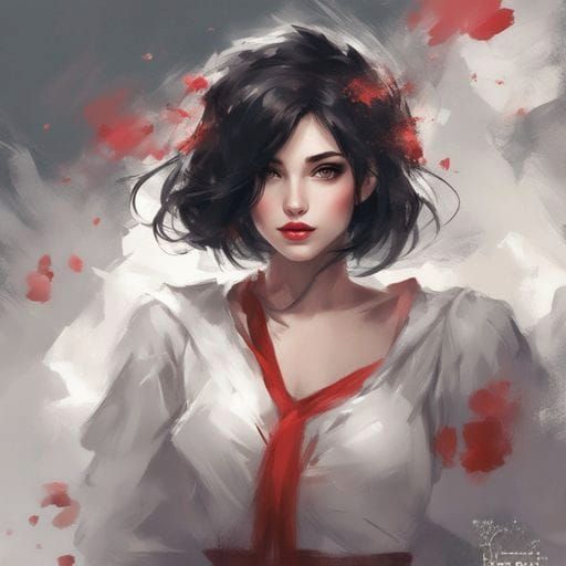 Beautiful Modern Girl in Royo Style