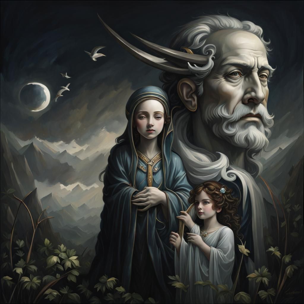 Christ Portrait in Romanticist Style