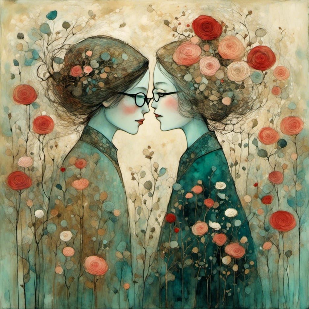 Floral Romance: A Liquid Ink Love Story