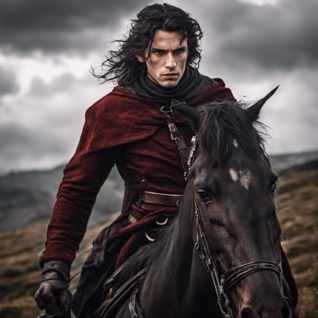 Hyperrealistic Portrait of a Half-Elf Assassin