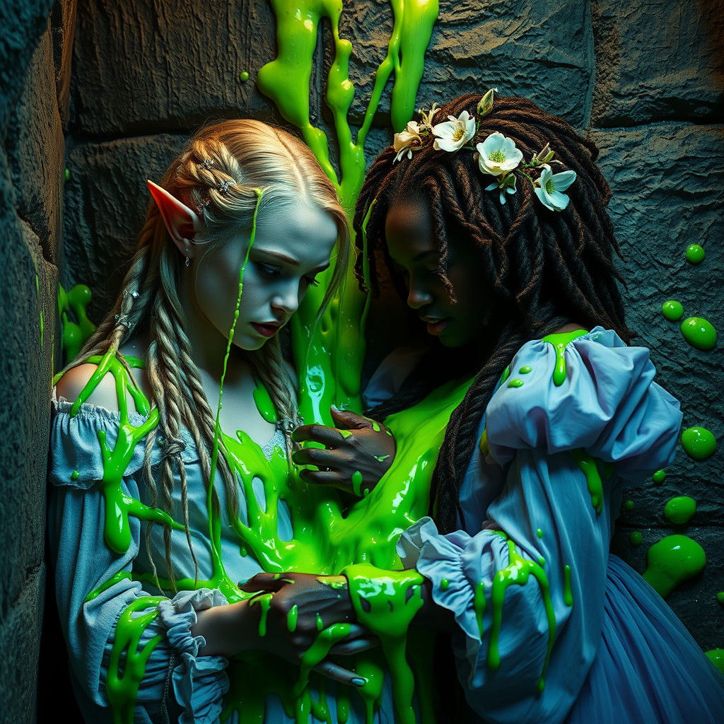 Two Princesses Trapped in a Gothic Crypt