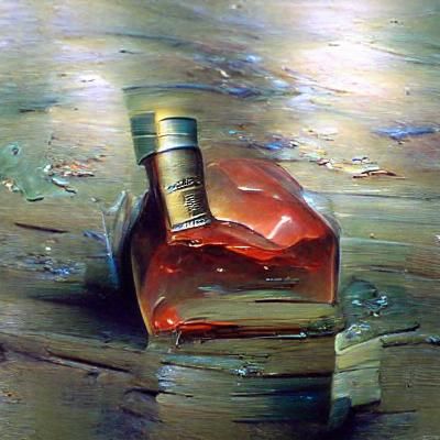 Alcohol in Oil Painting Style of James Gurney