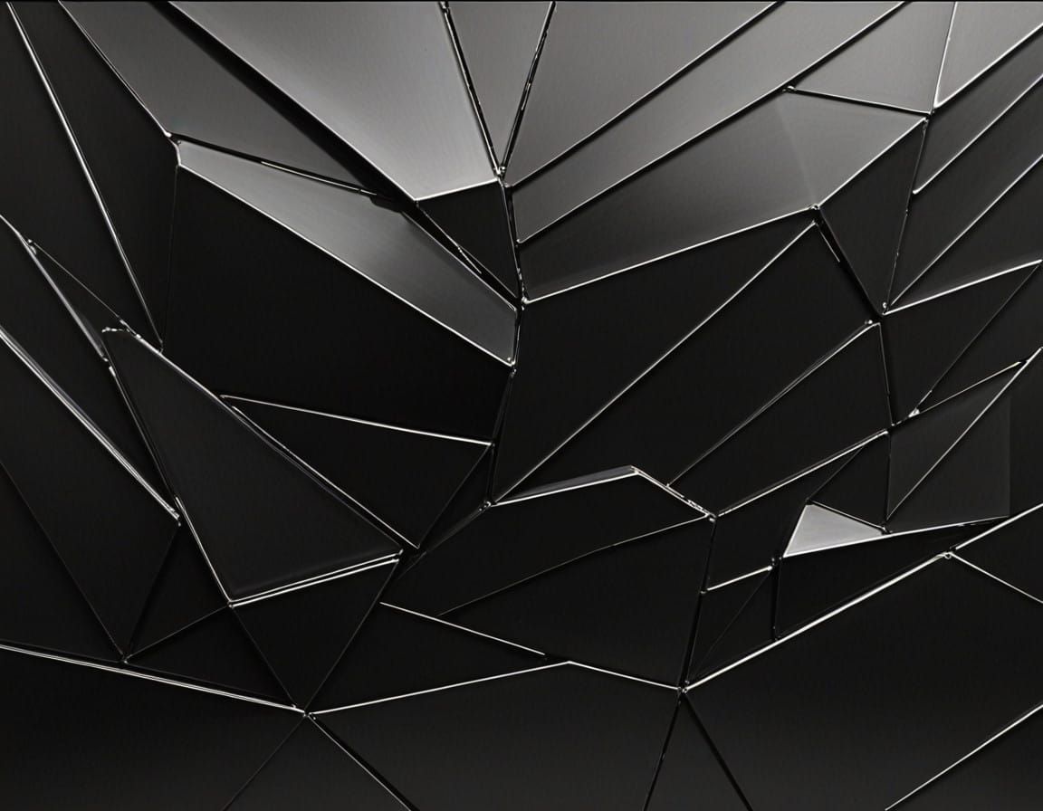 Abstract Black and White Painting