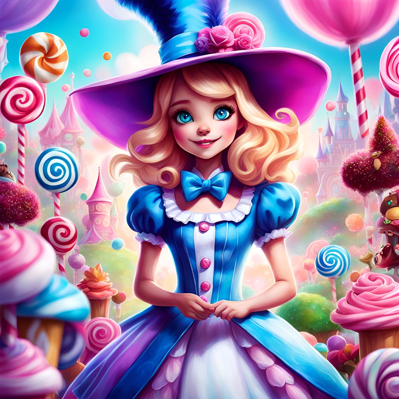 Pixar Alice in Candy Land, Anime Style