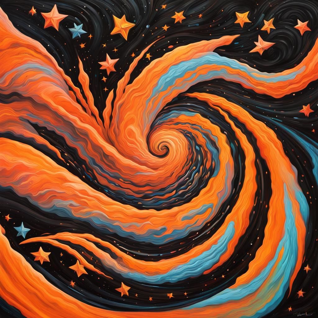 Electromagnetic Orange Coils Surround Newborn Stars as Impas...