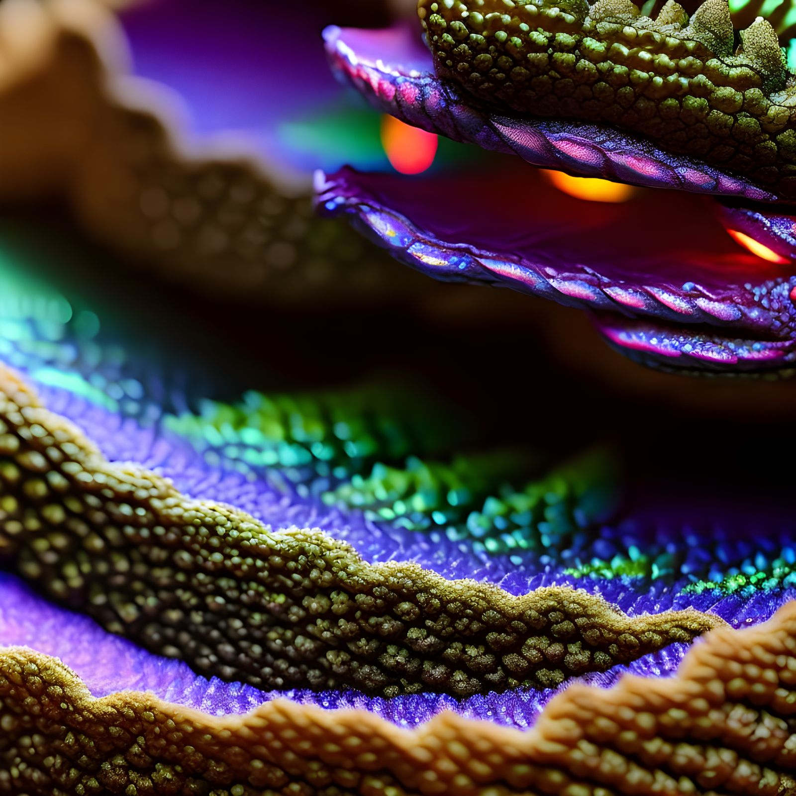 Iridescent Cookie Monster: Detailed Nature Photography