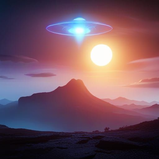 Alien Abduction: UFO with Blue Beam