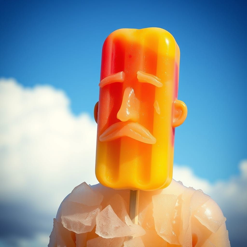 Popsicle Father: An AI Generated Image