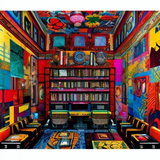 Abstract Maximalist AI-Generated Art