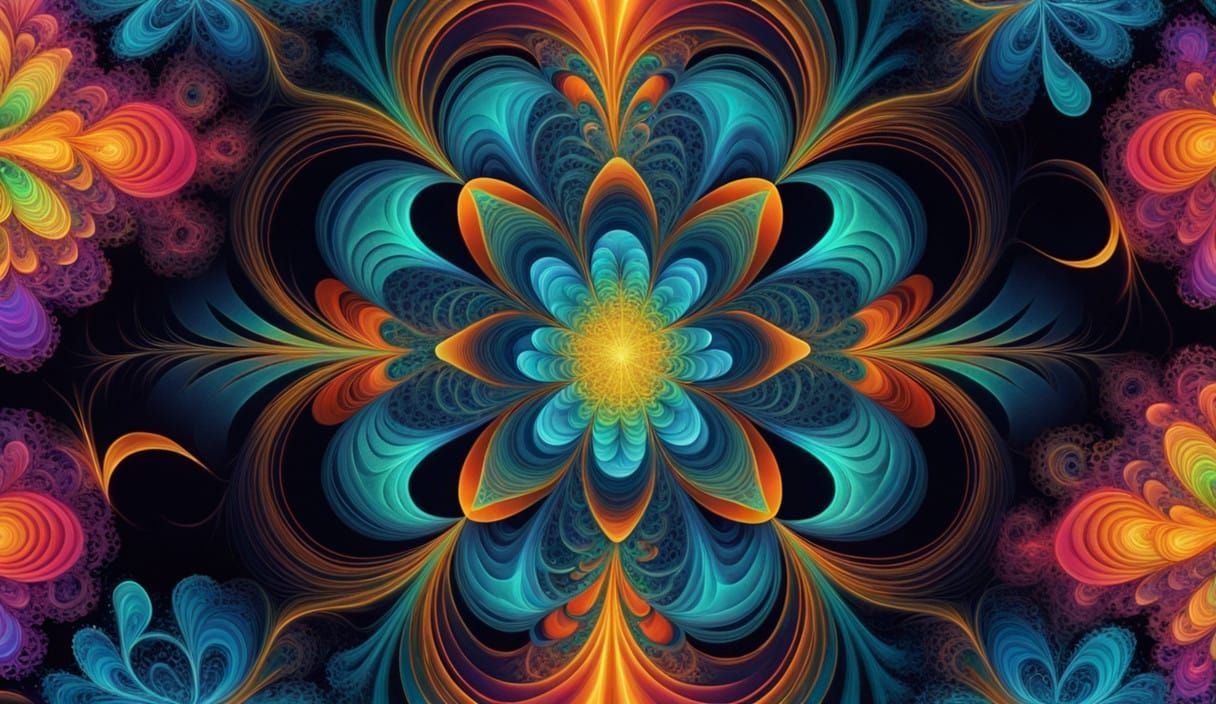 Vibrant Fractal Zooms Infinity