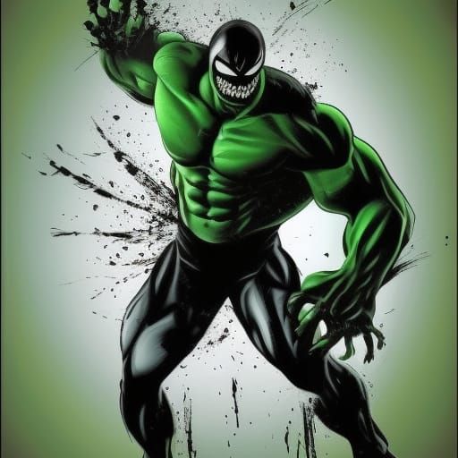 Venom Hulk Hybrid Character