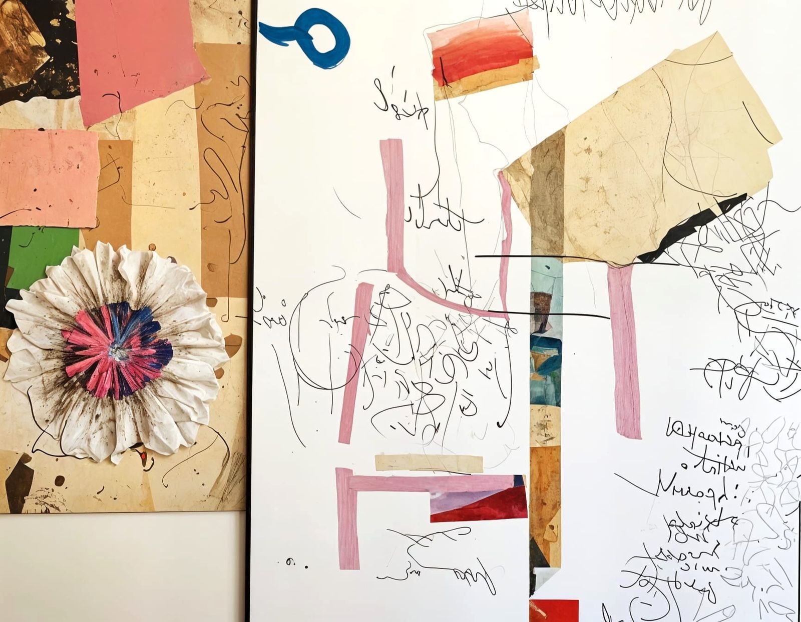 Colorful Abstract Collage in Salvador Dali Style