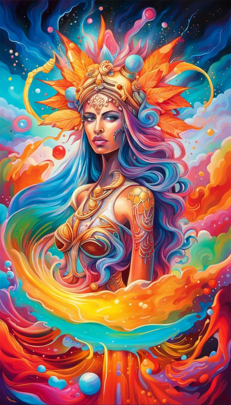 Goddess of Light Triumphant in Graffiti Art