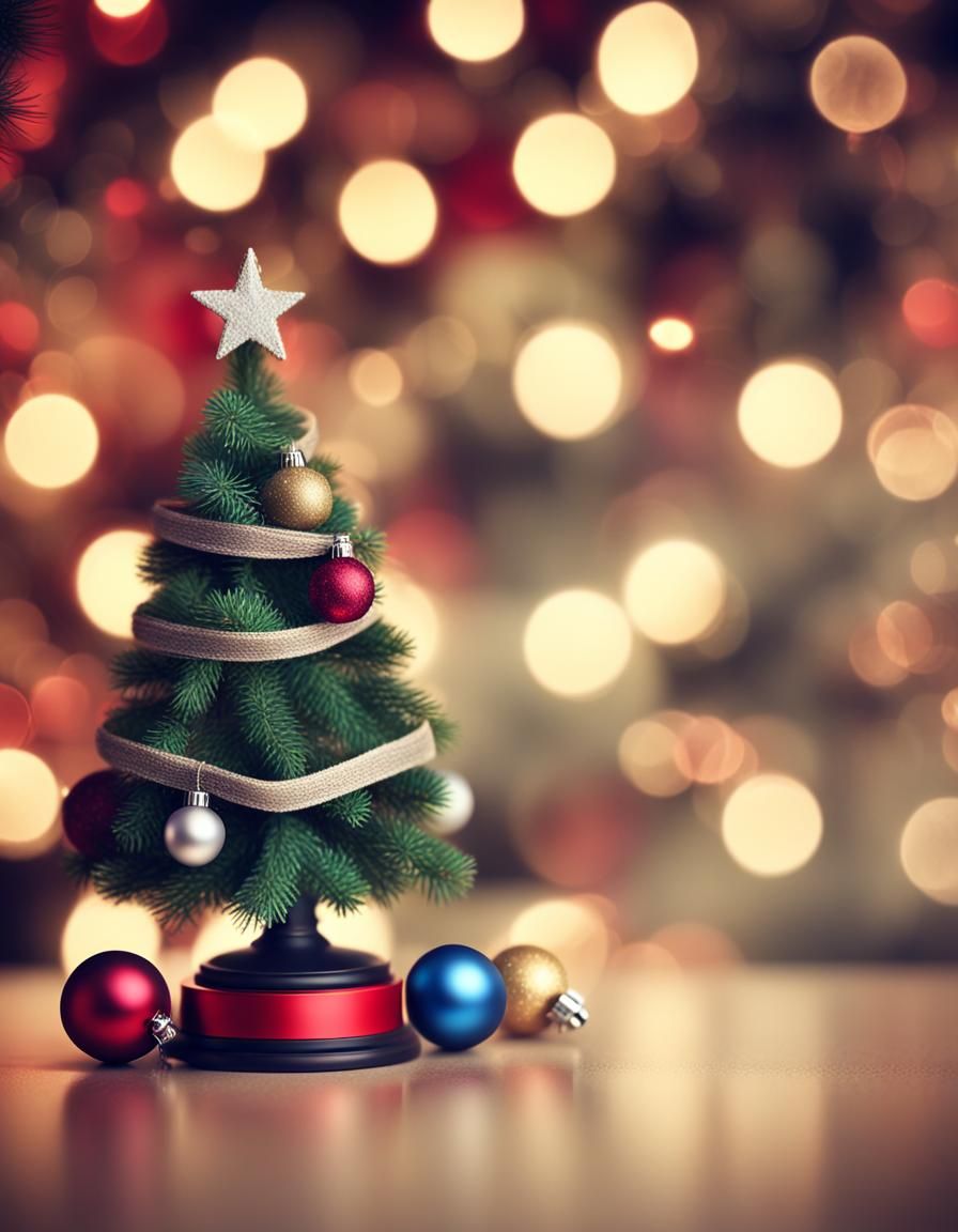 Festive Christmas Business Closure Notice with Bokeh