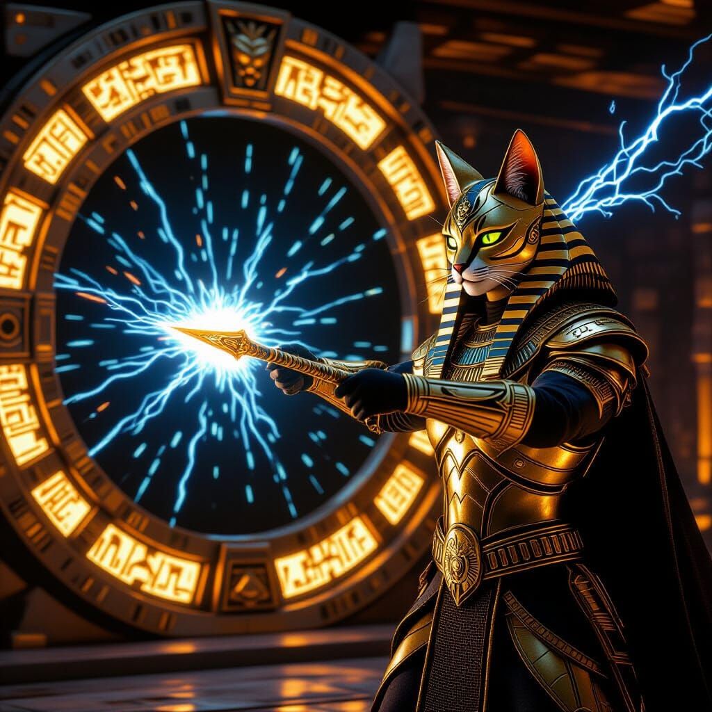 Jaffa Warrior Before Stargate in Fantasy Realism Style